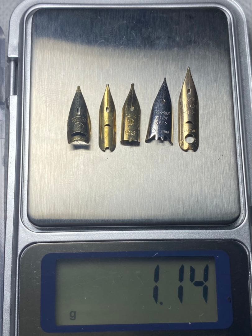 No.112 金無垢18K 0.61g 14k 1.14g 金 24K 純金