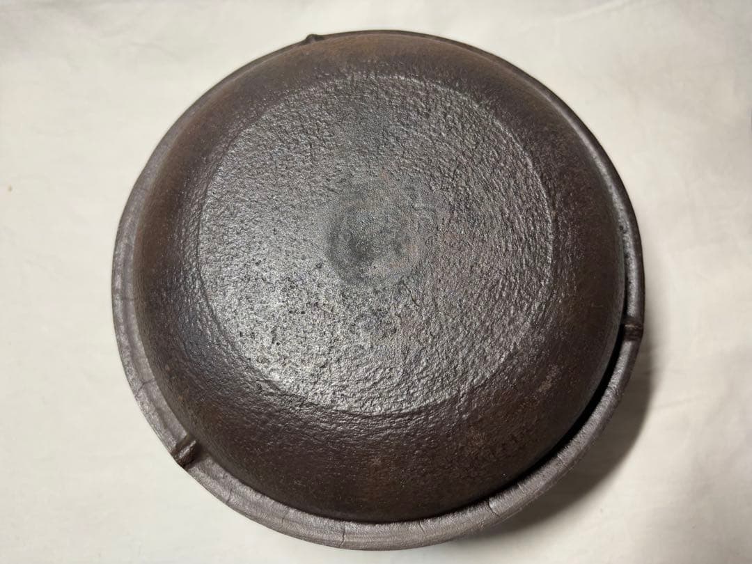 金森紹栄 唐銅朝鮮風炉 釜 風炉 茶道具 共箱付き