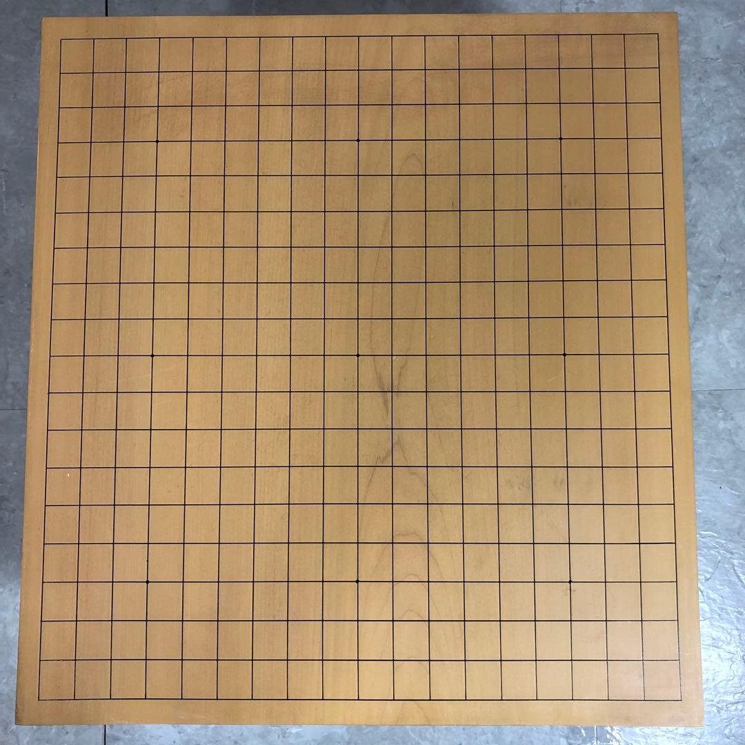 囲碁セット　足付碁盤　へそ有　木裏　特大碁笥　桐箱　蛤碁石　35号　桐箱