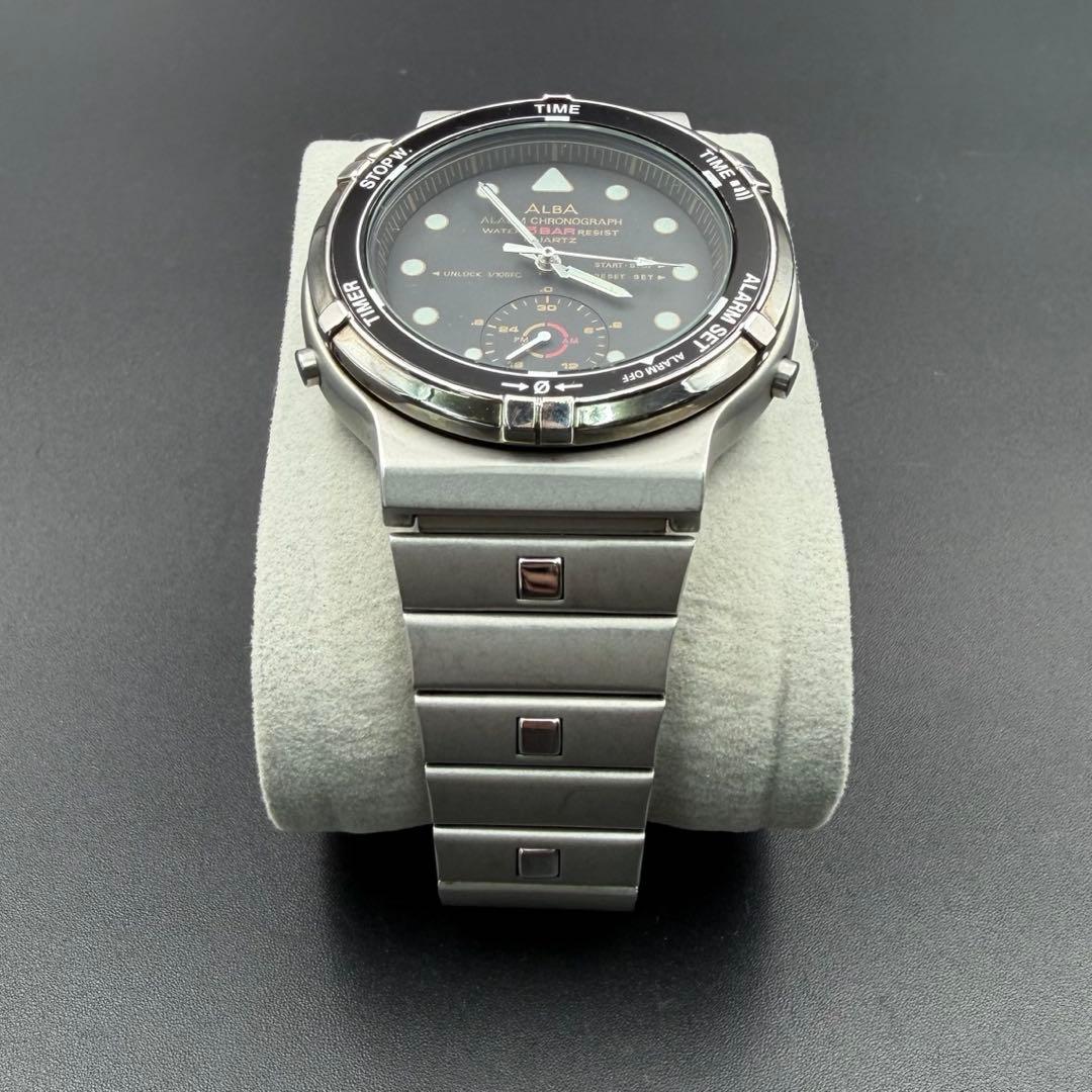 ALBA V600-6130 セイコー アルバ アラーム クロノグラフ