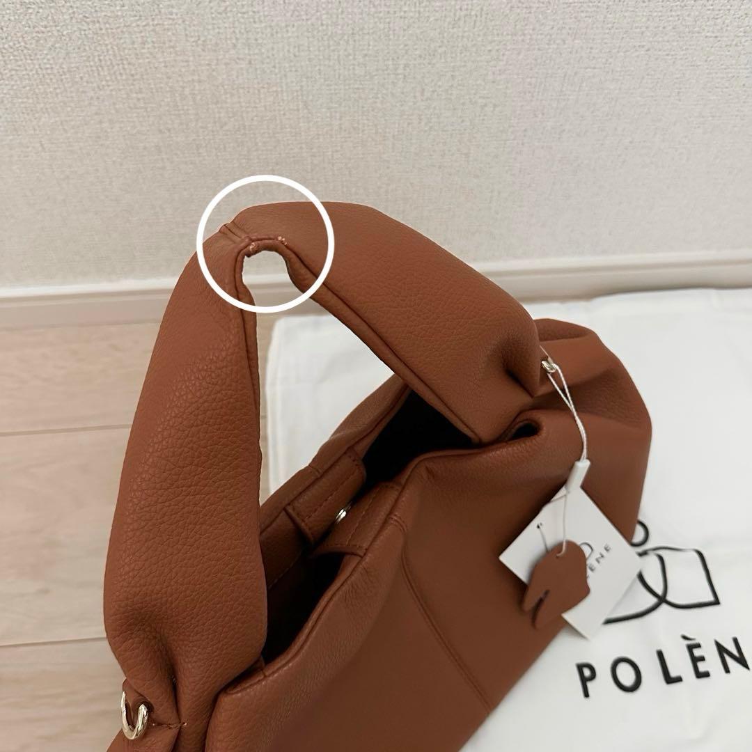 POLÈNE ハンドバッグ ブラウン