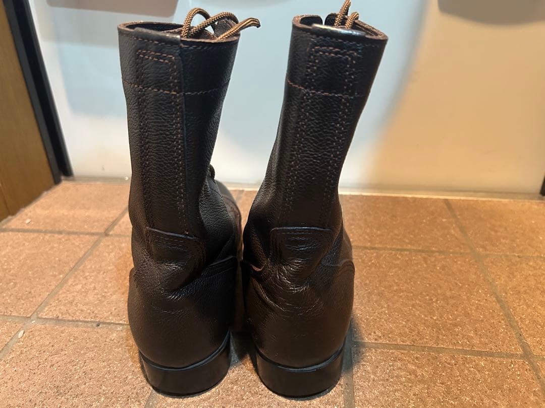 陸上自衛隊　フジ製靴　半長靴 茶革　27センチ