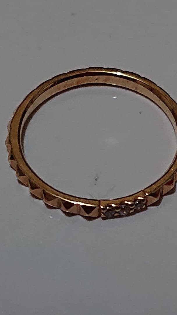 love hate ストーン付きスタッズリング　11号