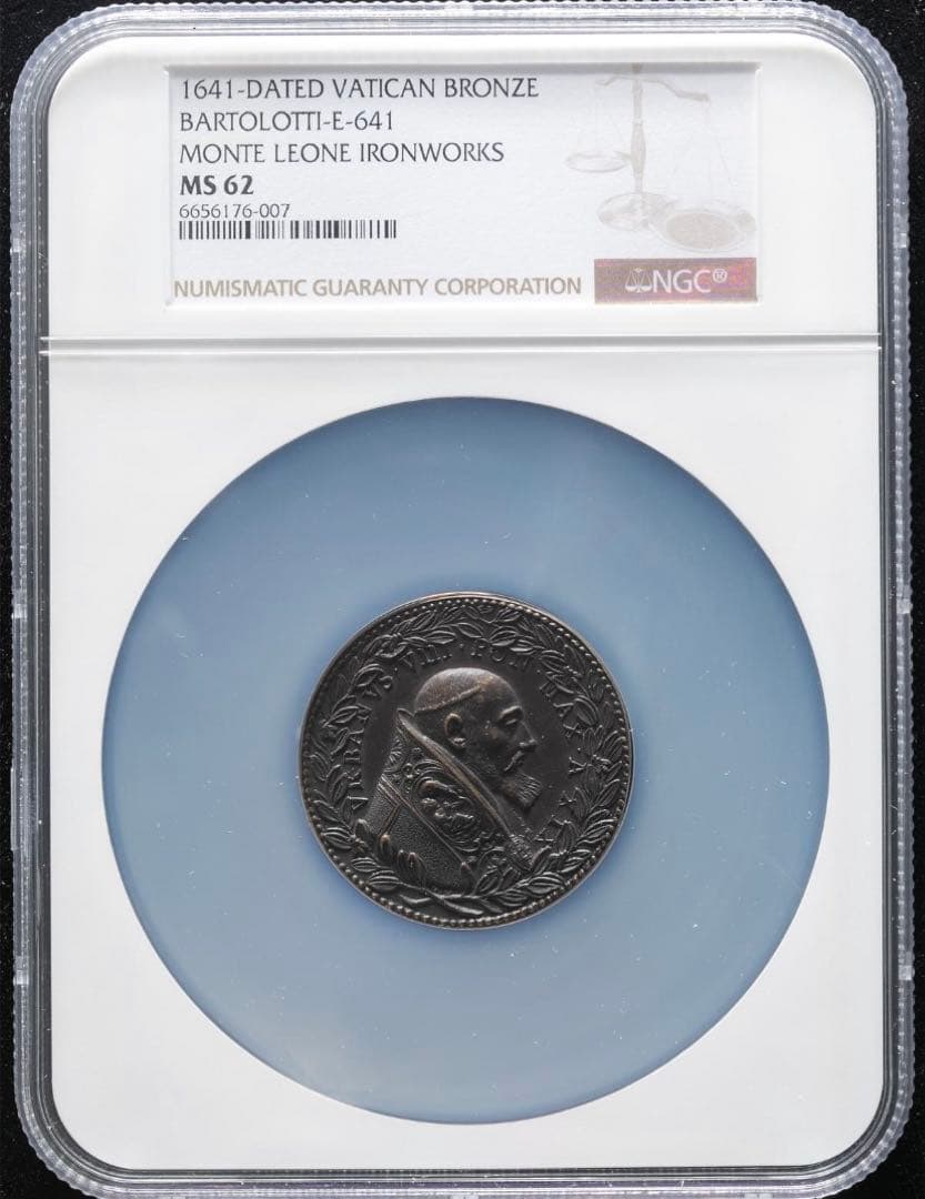 ウルバヌス8世 1641年 ブロンズメダル　特大スラブ入り