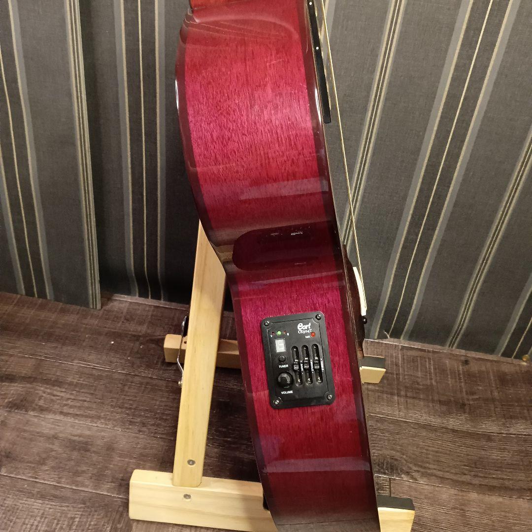 エレアコ Cort コルト パープル 紫 エレキ アコースティックギター SFX