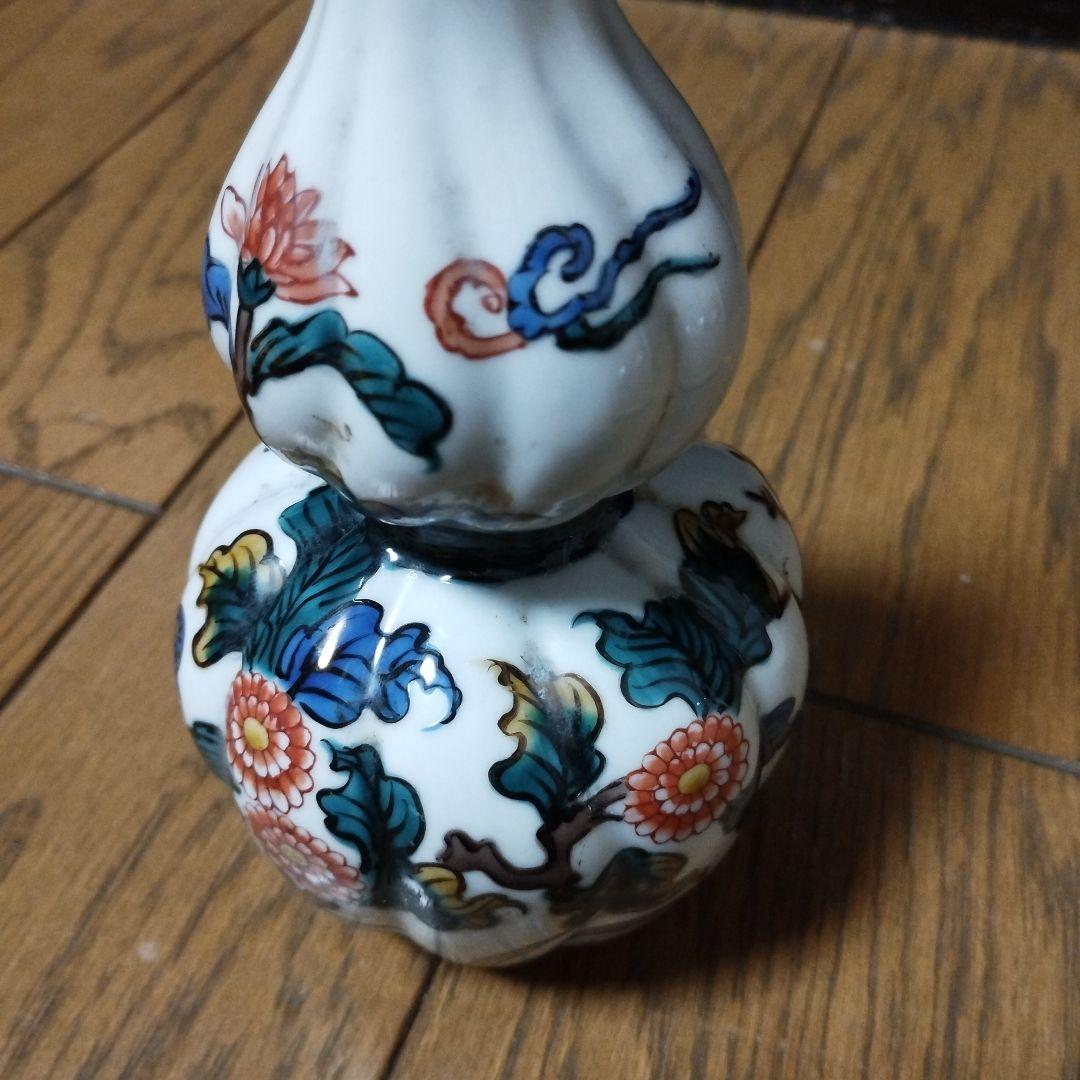 古九谷　花瓶　骨董品　アンティーク