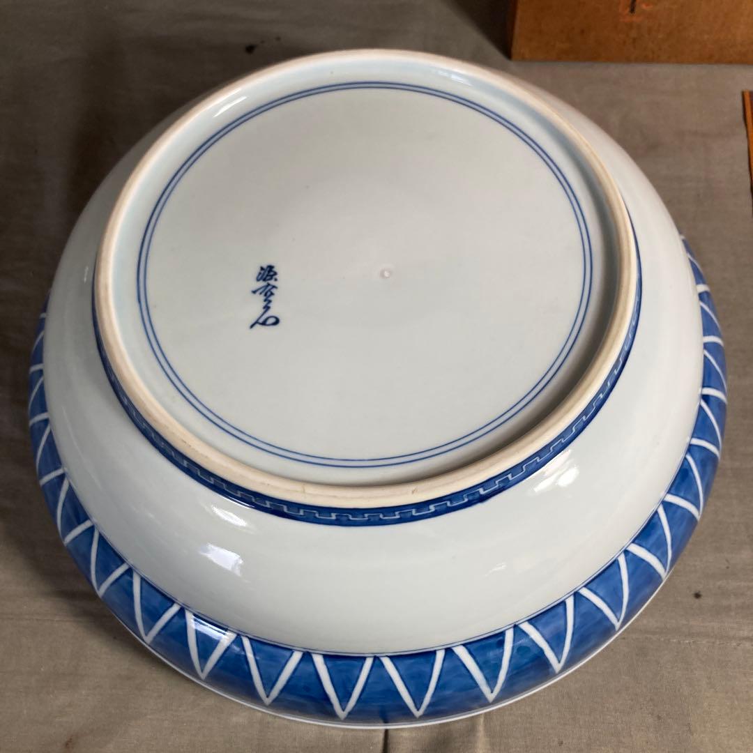 【mintonさん専用】古伊万里の伝統　名窯　舘林源右衛門作　染付桐絵　大深鉢