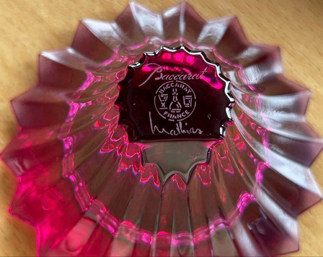 Baccarat ミルニュイ　ピオニー（置き時計）