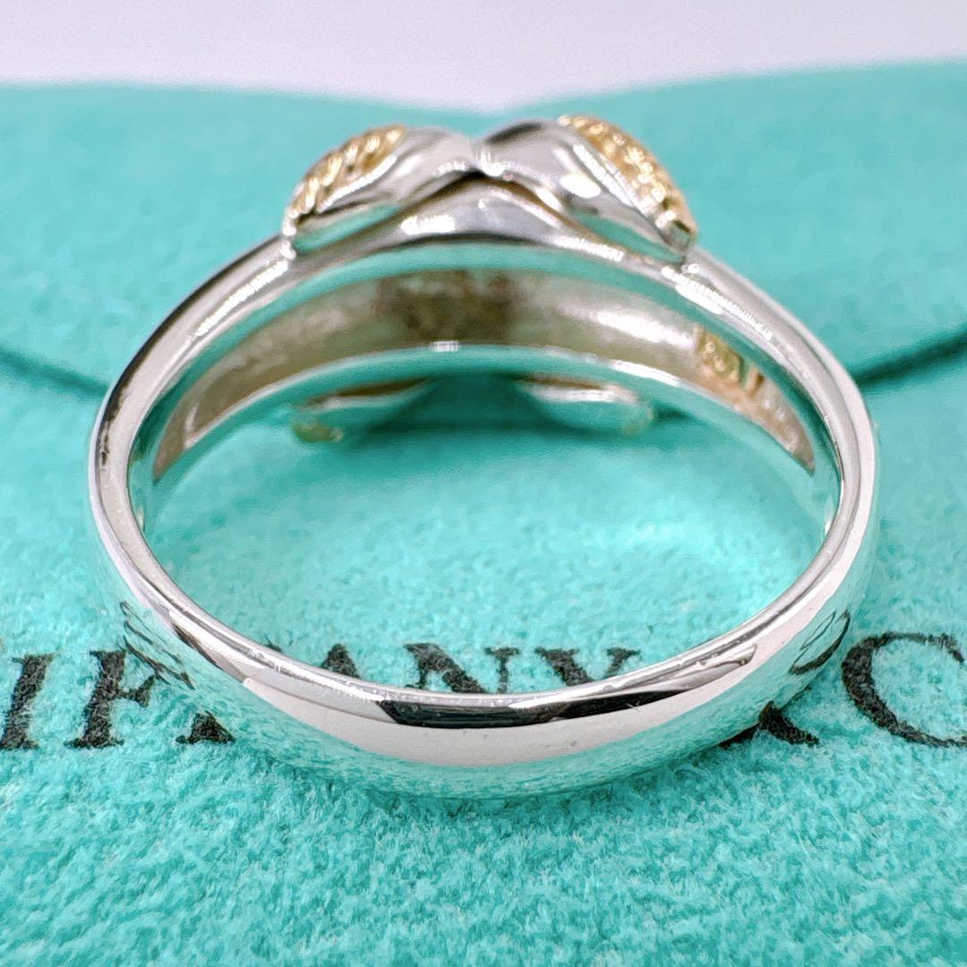 極美品 オールドティファニー シグネチャー コンビ 16号 シルバー k18