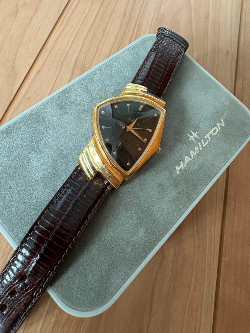 ハミルトン　ベンチュラ　腕時計　18k(18金)メッキ