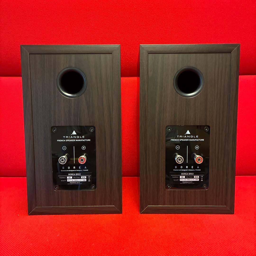 【完動美品】TRIANGLE Borea BR02 スピーカー　ペアWALNUT