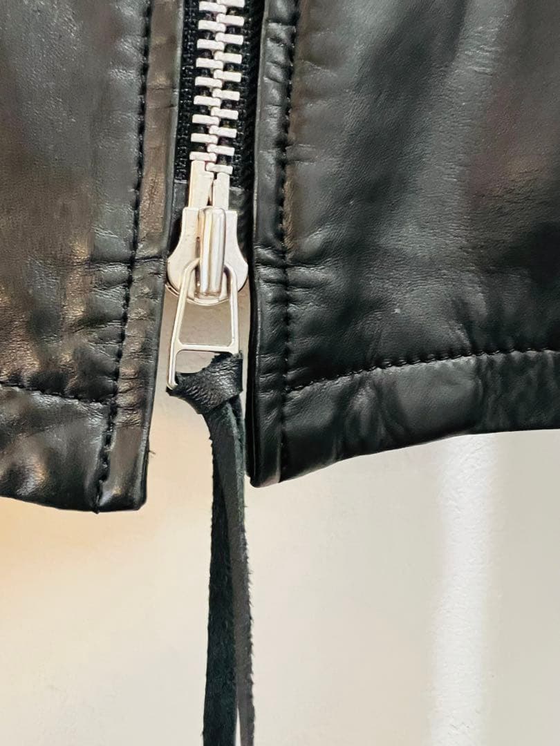 EKAM シングル ライダース ジャケット 羊革 S