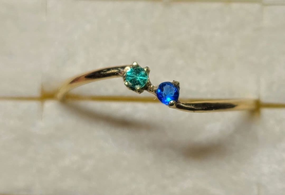 じゅんさくら★アウイナイト&パライバトルマリン、ラズライト★リングオーダー