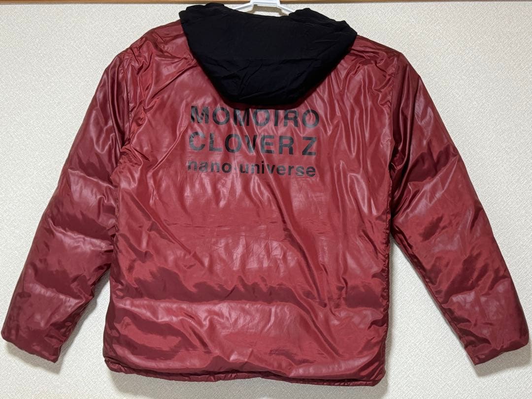 ももクロ×ナノ・ユニバース リバーシブルダウンジャケット 赤 百田夏菜子