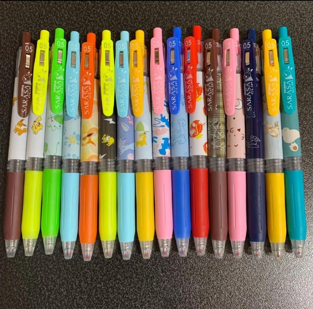 ポケモン　 ボールペン SARASA ポケモンセンター 16本 Pokemon