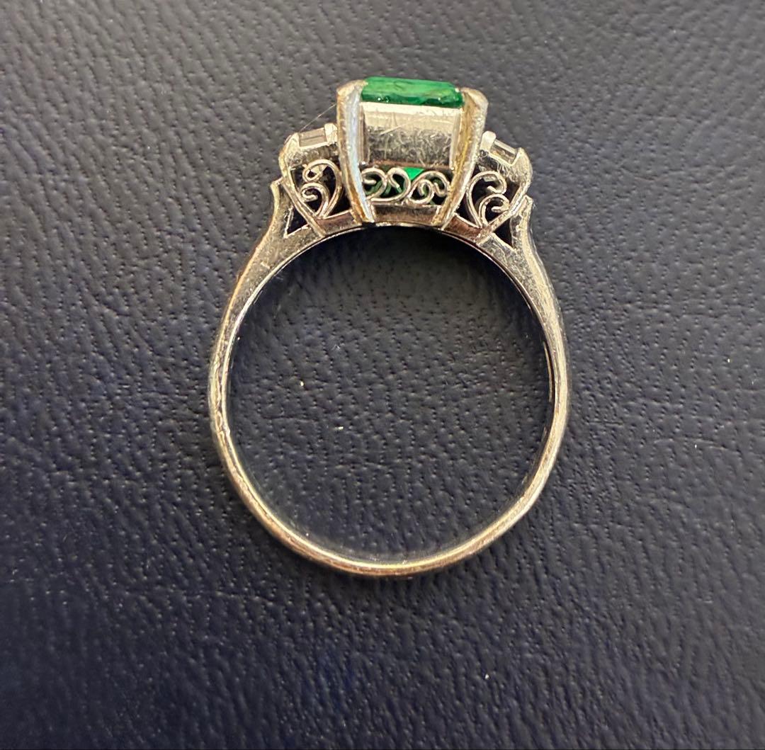 エメラルド2.08ct ダイヤモンドPT900リング