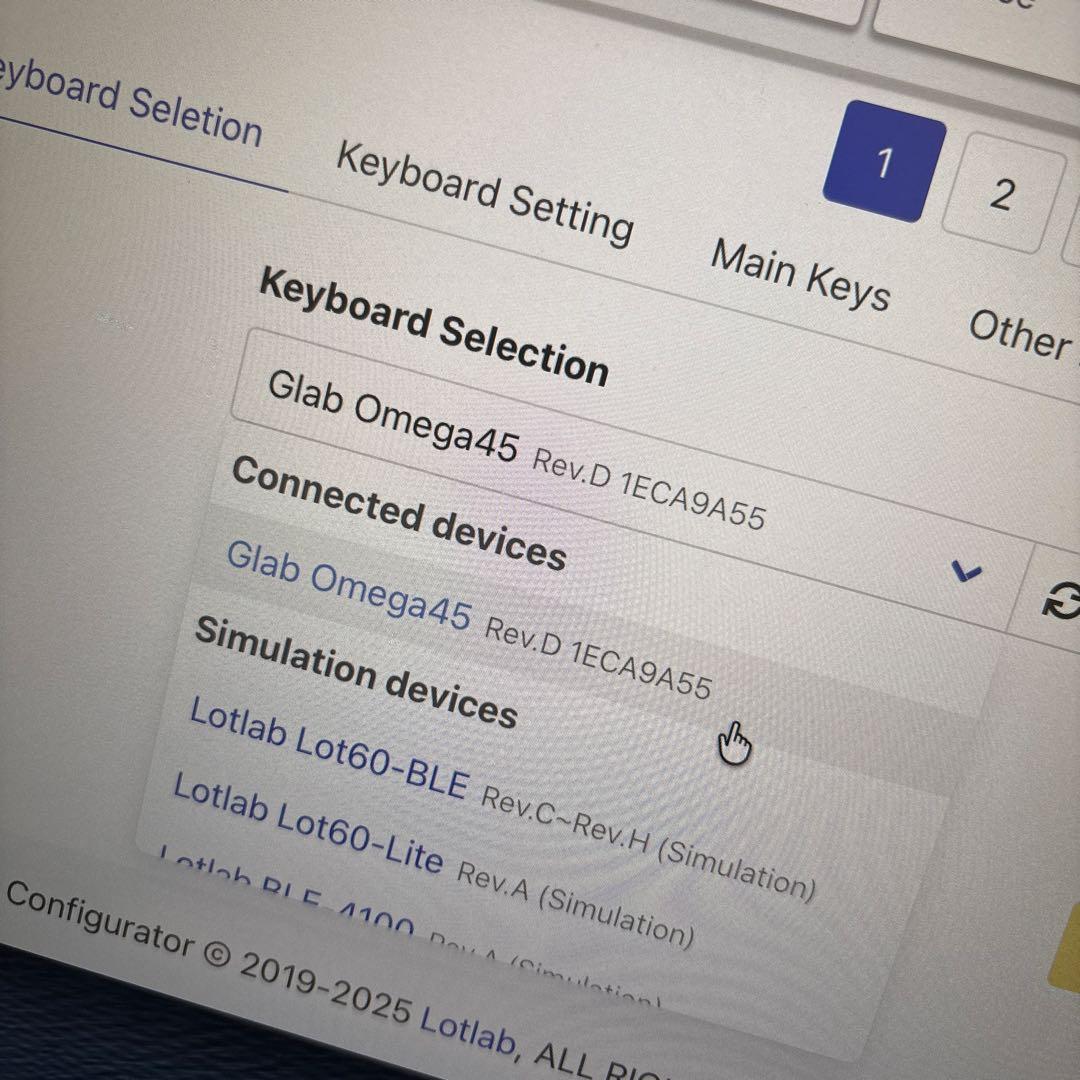 Omega45 Rev.D 自作45% カスタムメカニカルキーボード