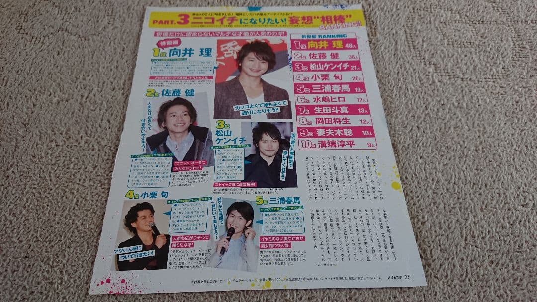 11枚 切り抜き 広告あり 三浦春馬 ① + Numero 2013 10 1冊