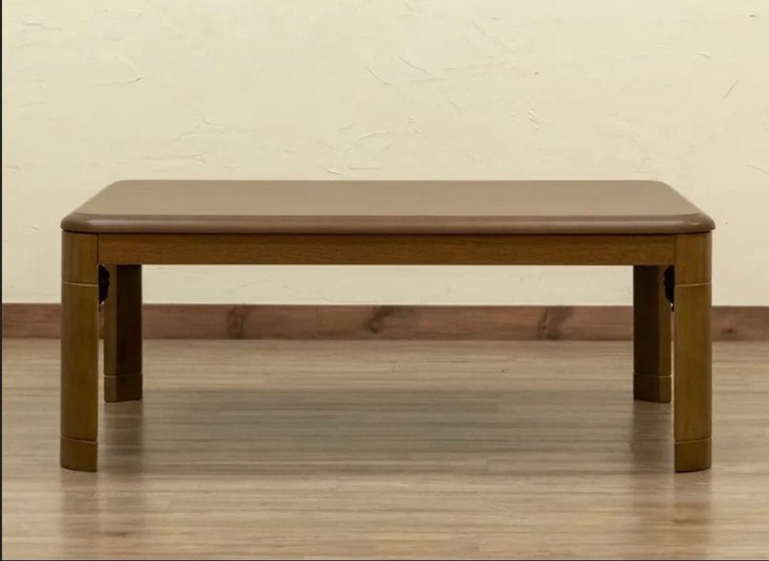 折りたたみ こたつテーブルのみ 天板付き ブラウン