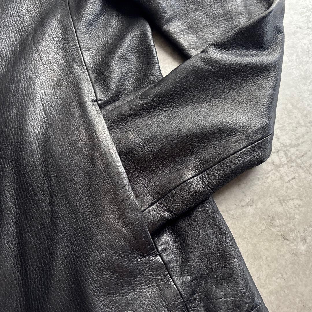 極美品■カズユキクマガイ アタッチメント【M】ディアスキン ライダースジャケット