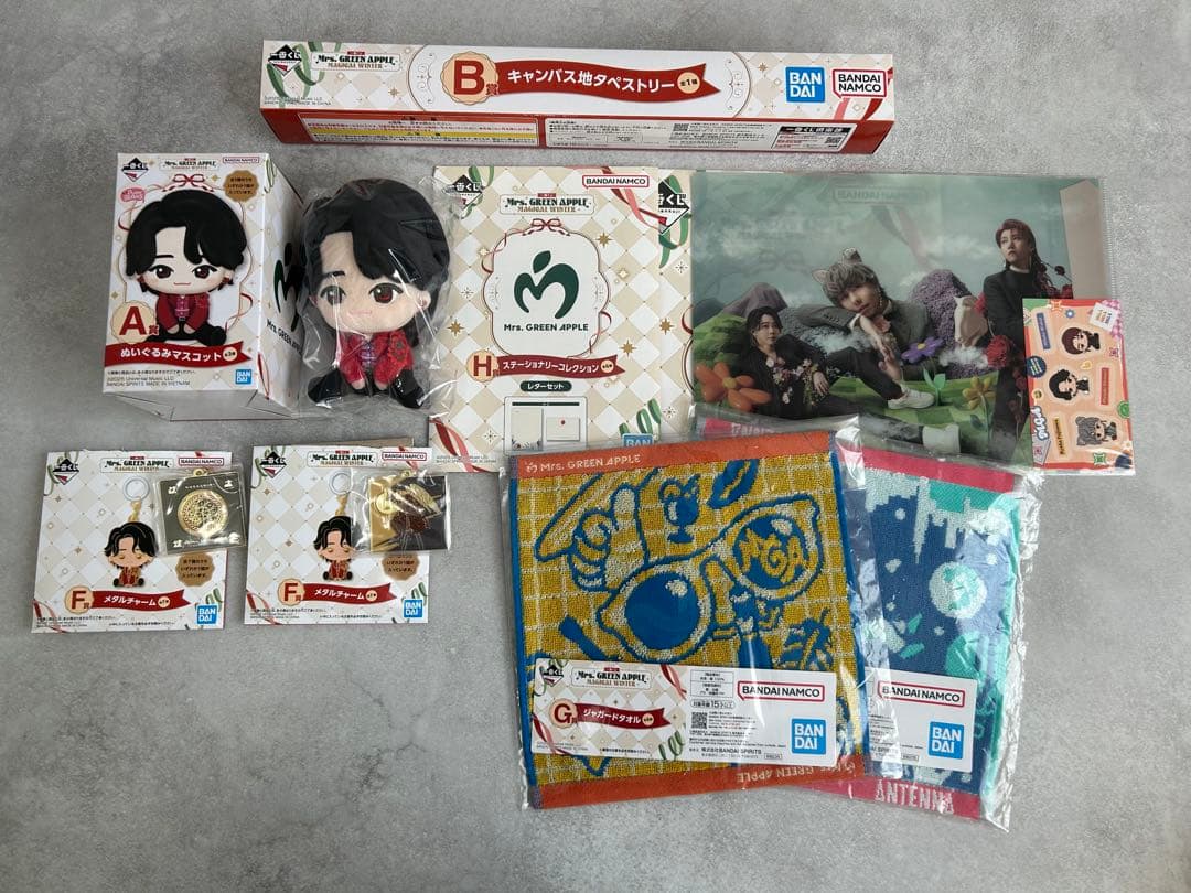 Mrs. GREEN APPLE ミセス　一番くじ　８点