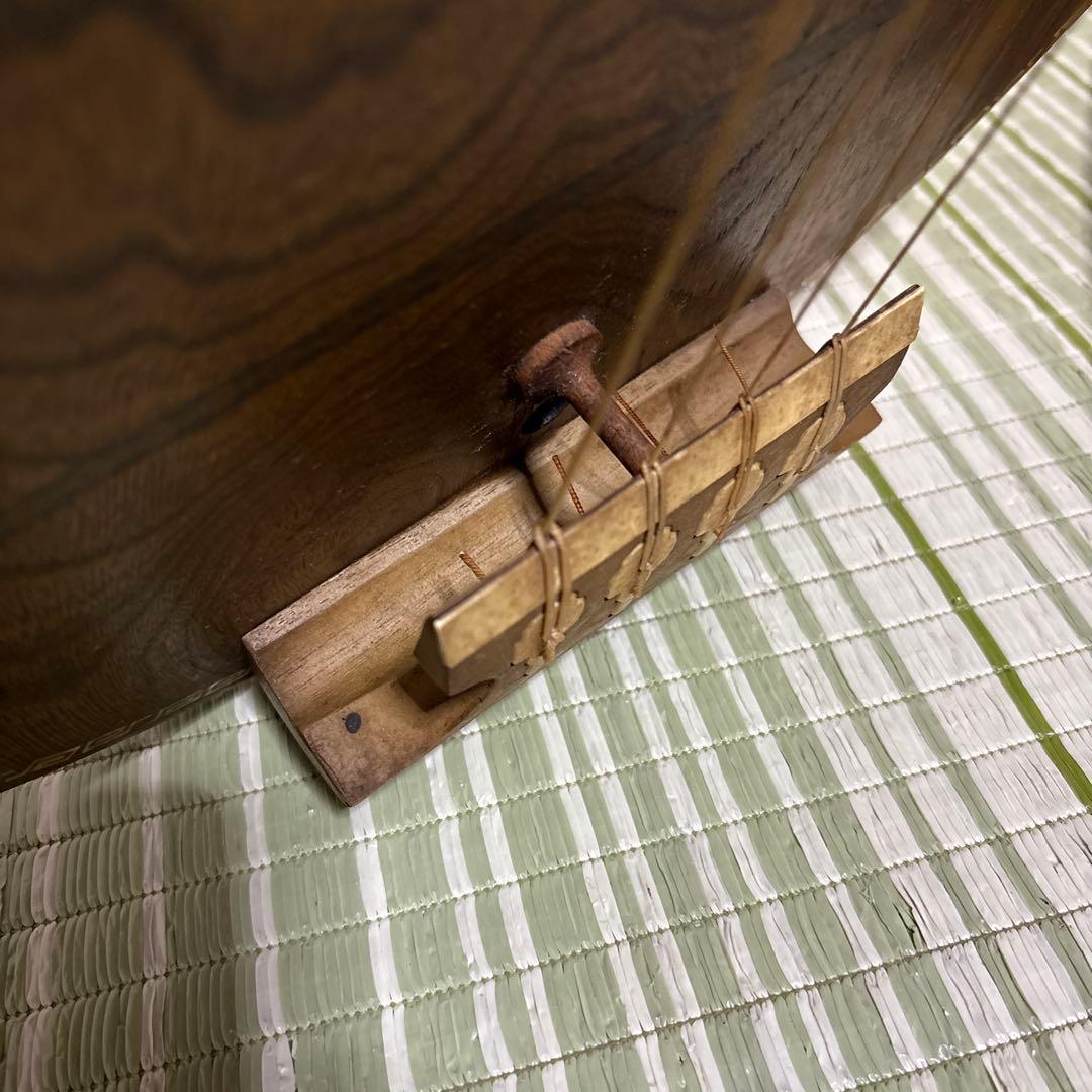 筑前琵琶　四弦　五柱　琵琶 螺鈿希少　琵琶立て　弦楽器　琵琶台　民族楽器　4弦