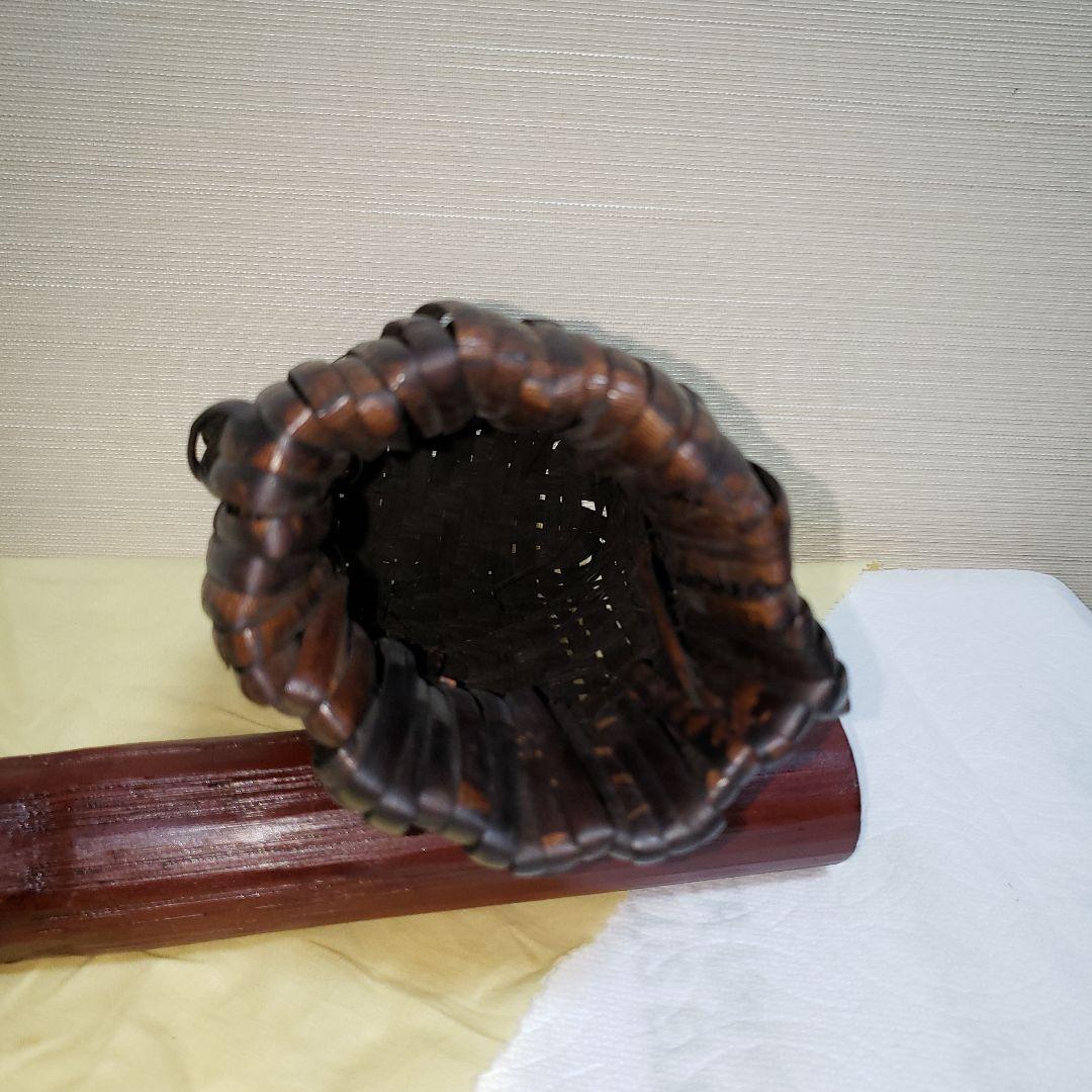 ナタ籠　鈴木竹朋斎　花器