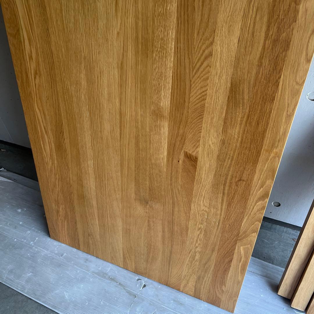 美品・廃盤希少★無印 無垢材ダイニングテーブル・オーク材・幅１４０ｃｍ