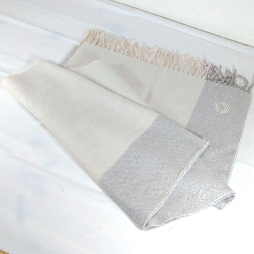 ntk様 エルメス セリエ(SELLIER) 丸型モチーフ カシミヤ マフラー