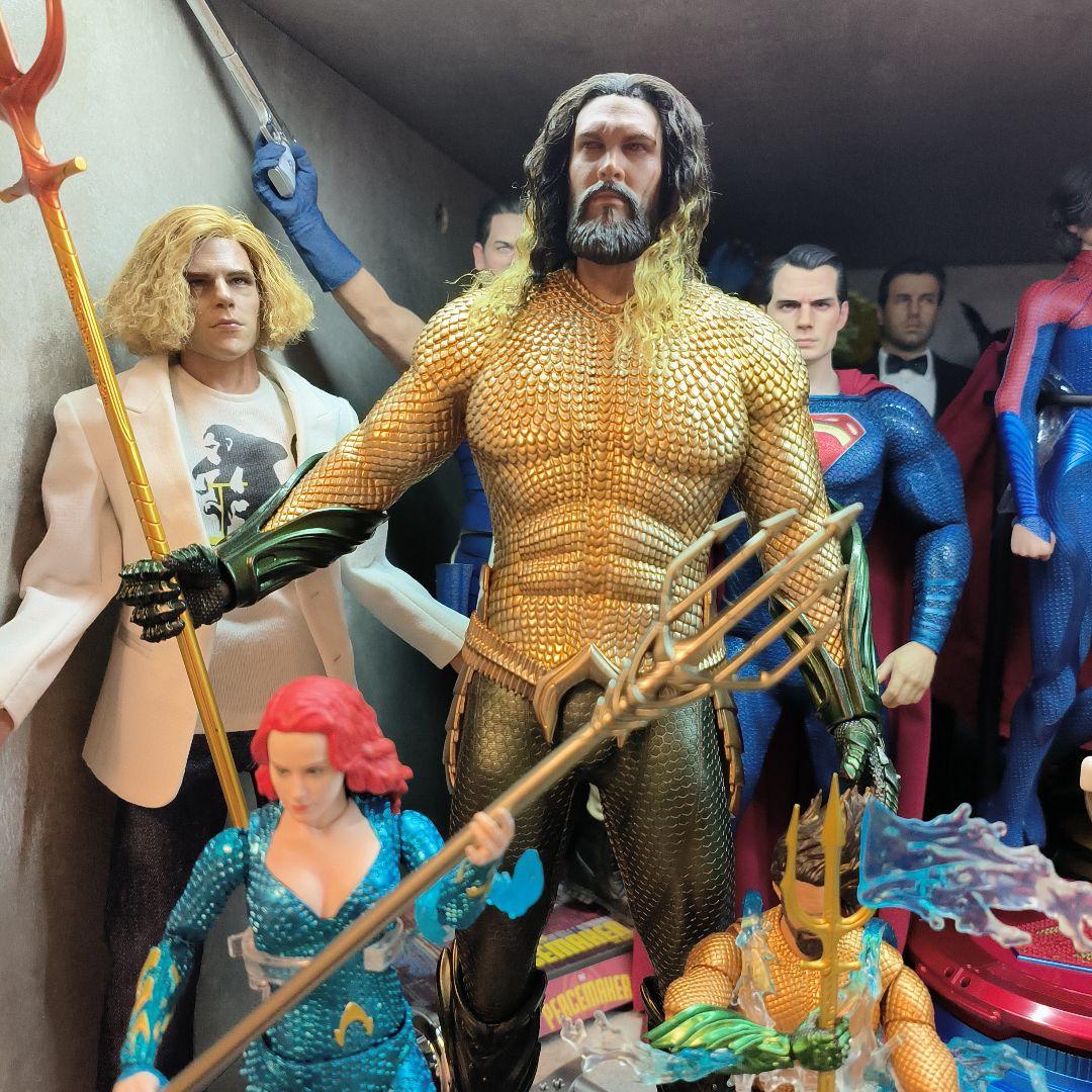 ホットトイズ アクアマンフィギュア カスタマイズ植毛