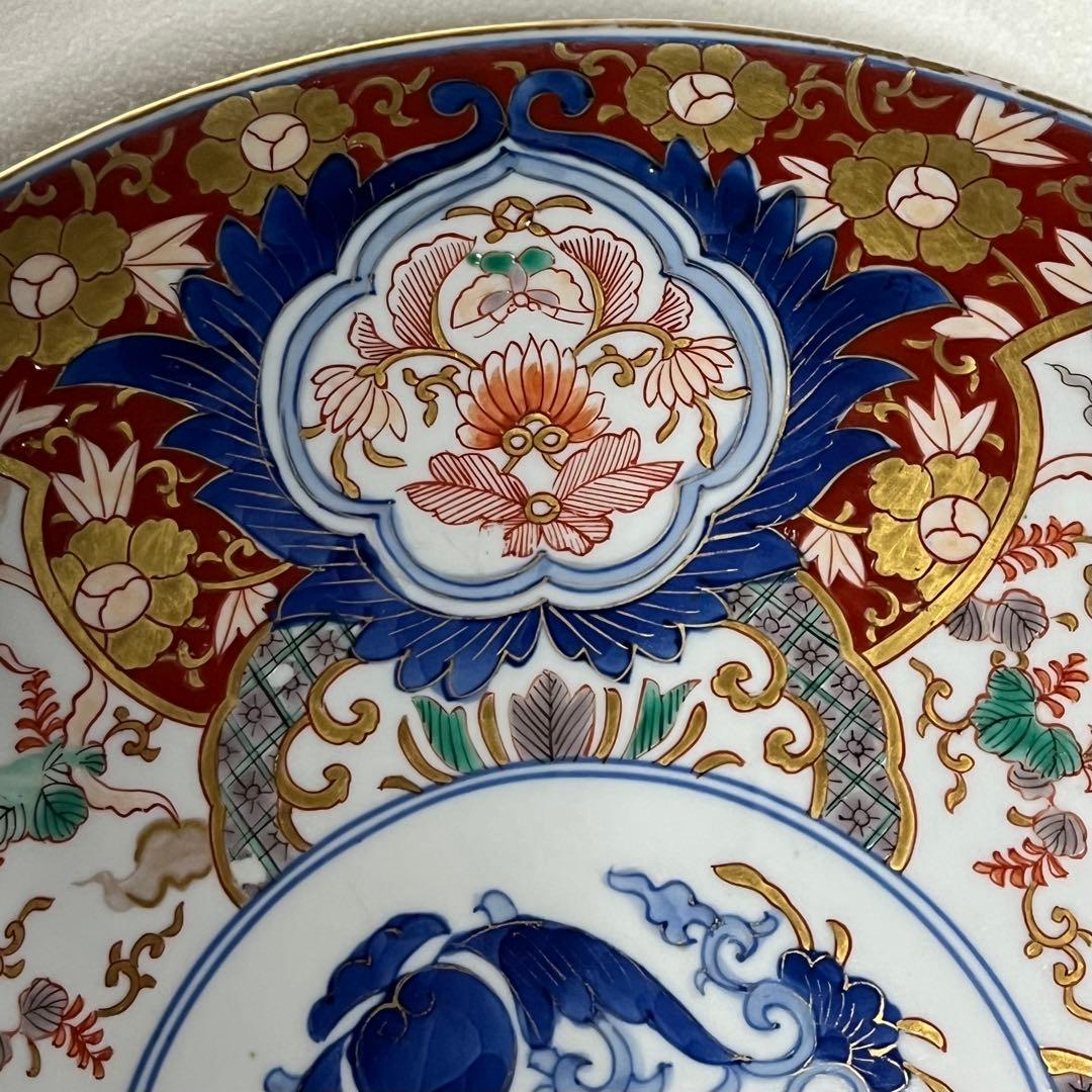 悲劇の精磁会社/大皿/明治伊万里/有田焼/￼径36cm