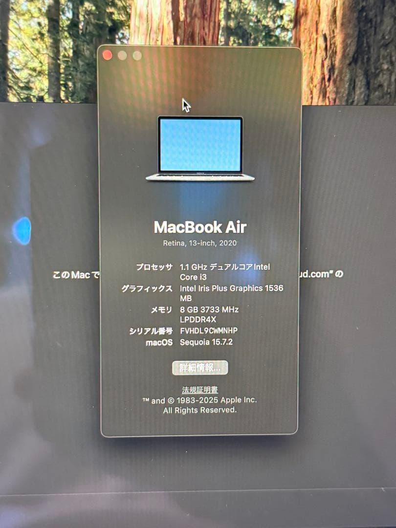 MacBook Air 13インチ Retina (2020)