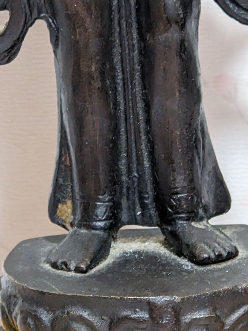 ♦中国仏教 古玩 古美術品 仏像 唐金 釈迦 千手観音菩薩 立像 置物 骨董品