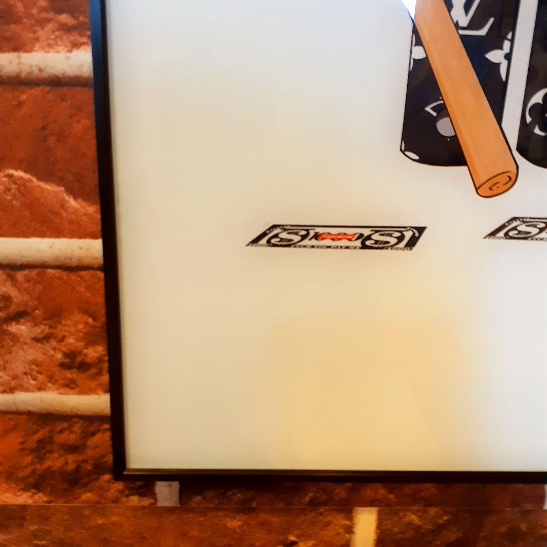 特殊ミラーアートパネル　ベアブリック　Louis Vuitton　Supreme