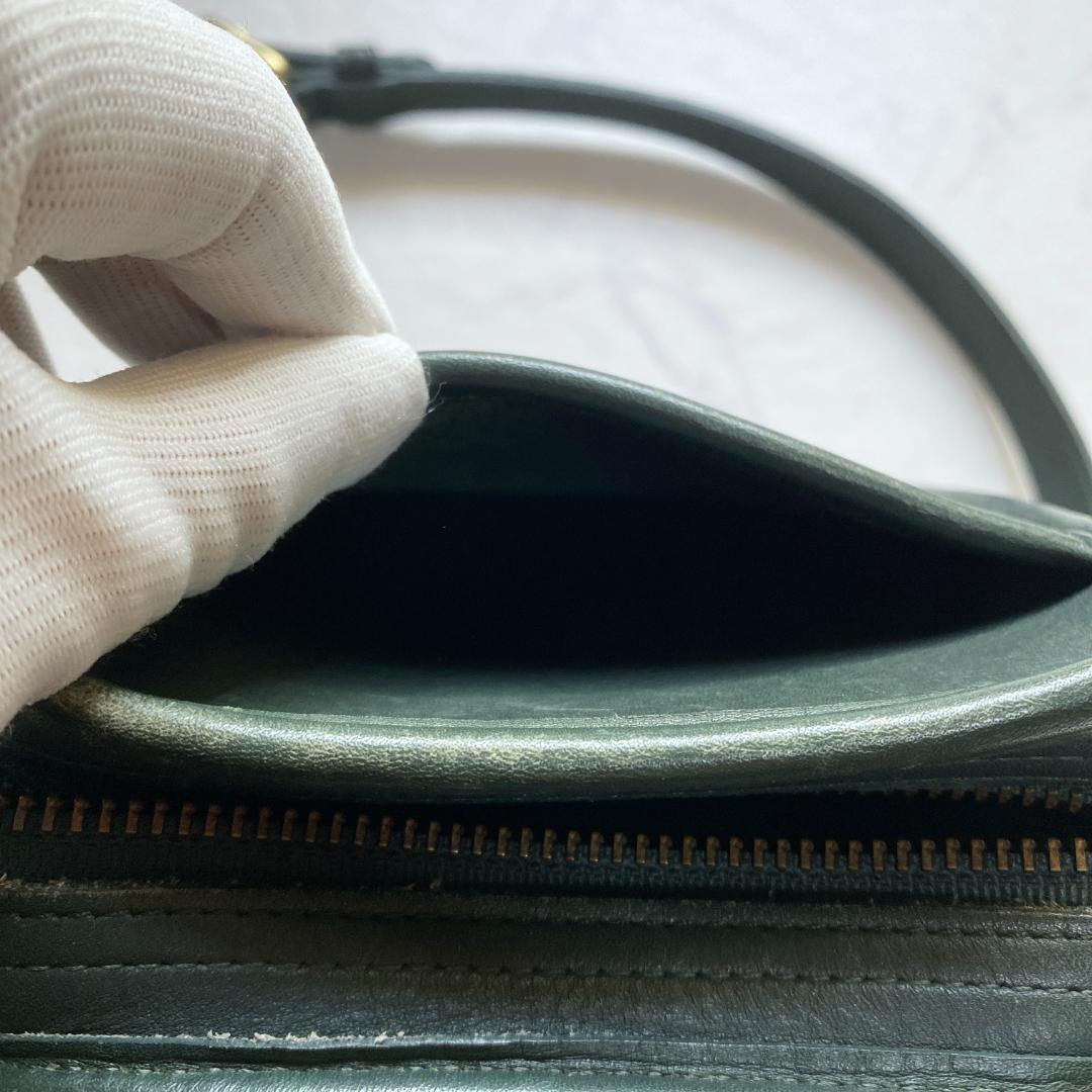 COACH オールドコーチ ショルダーバッグ クロスボディ USA製 グリーン