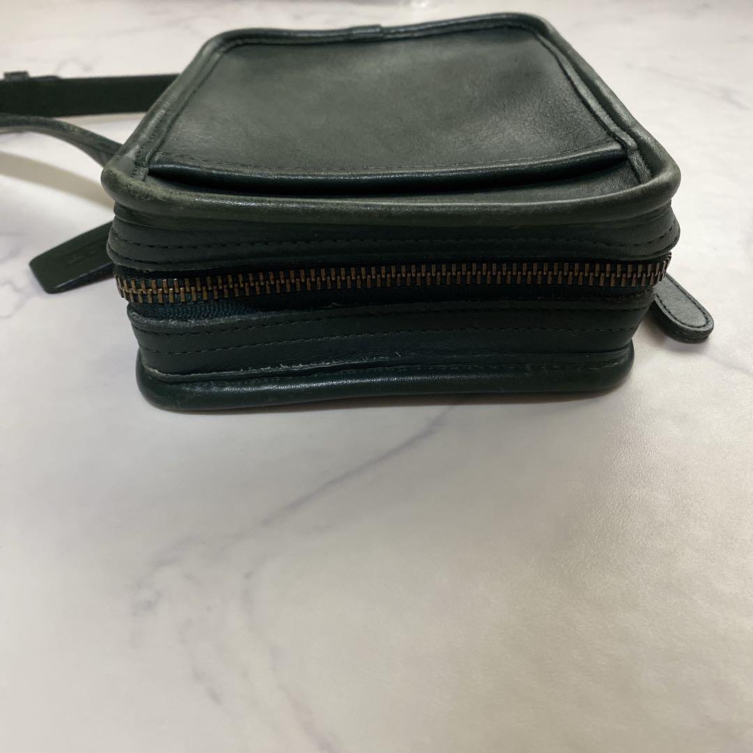COACH オールドコーチ ショルダーバッグ クロスボディ USA製 グリーン