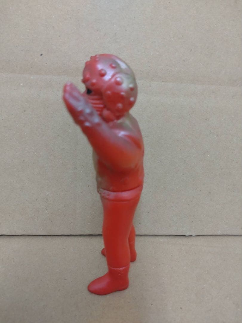 貴重・当時物　仮面ライダー　キノコモルグ　ミニソフビ　珍色　旧バンダイ