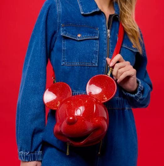 【レア商品】ディズニー Loungefly ミッキー フェイス ショルダーバッグ