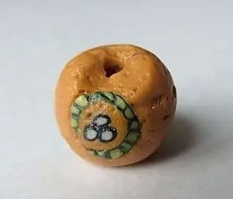 ★X1603★ 古代 とんぼ玉 (A06) イスラム　ガラスビーズ　モザイク象嵌