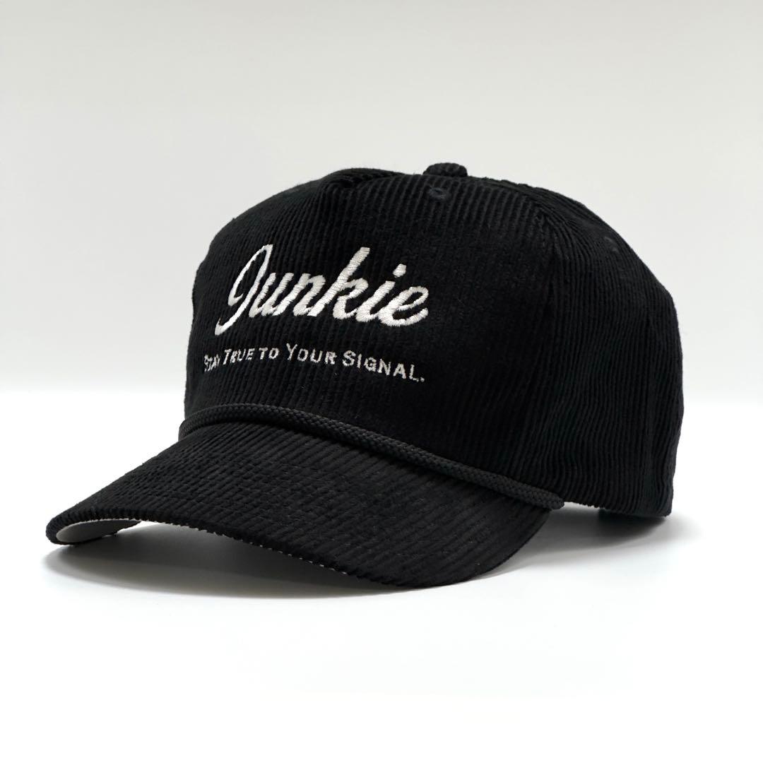 【コーデュロイ】Junkie トラッカーキャップ ブラック