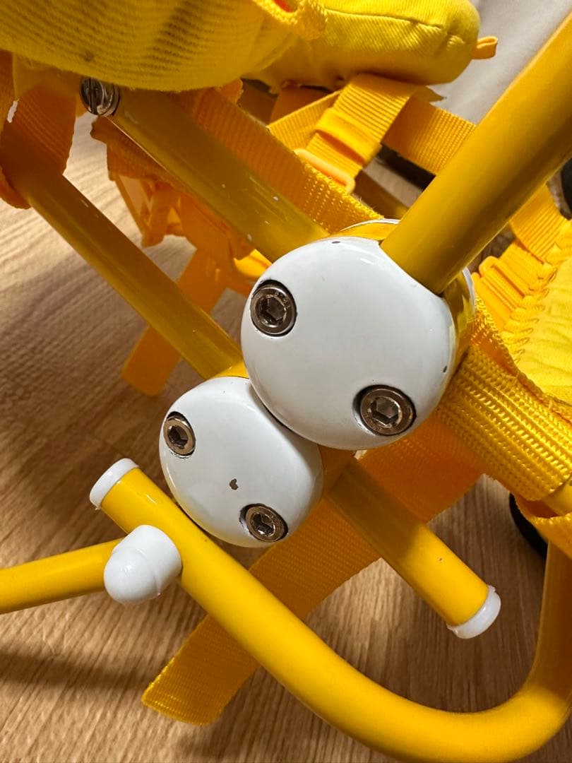 天使の車輪 犬用車いす イエロー 前輪 顎乗せクッション付き