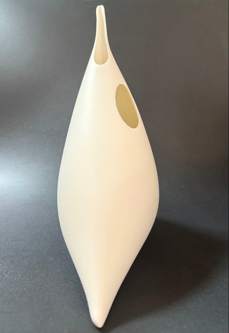 板橋廣美　白磁注器 共箱、共布