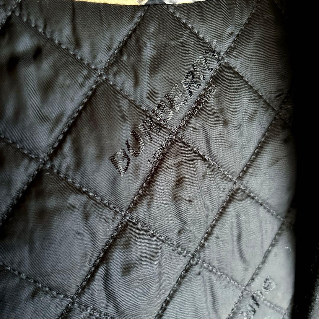 バーバリーロンドン エンベリッシュト メルトンウール スウィングコート 140黒