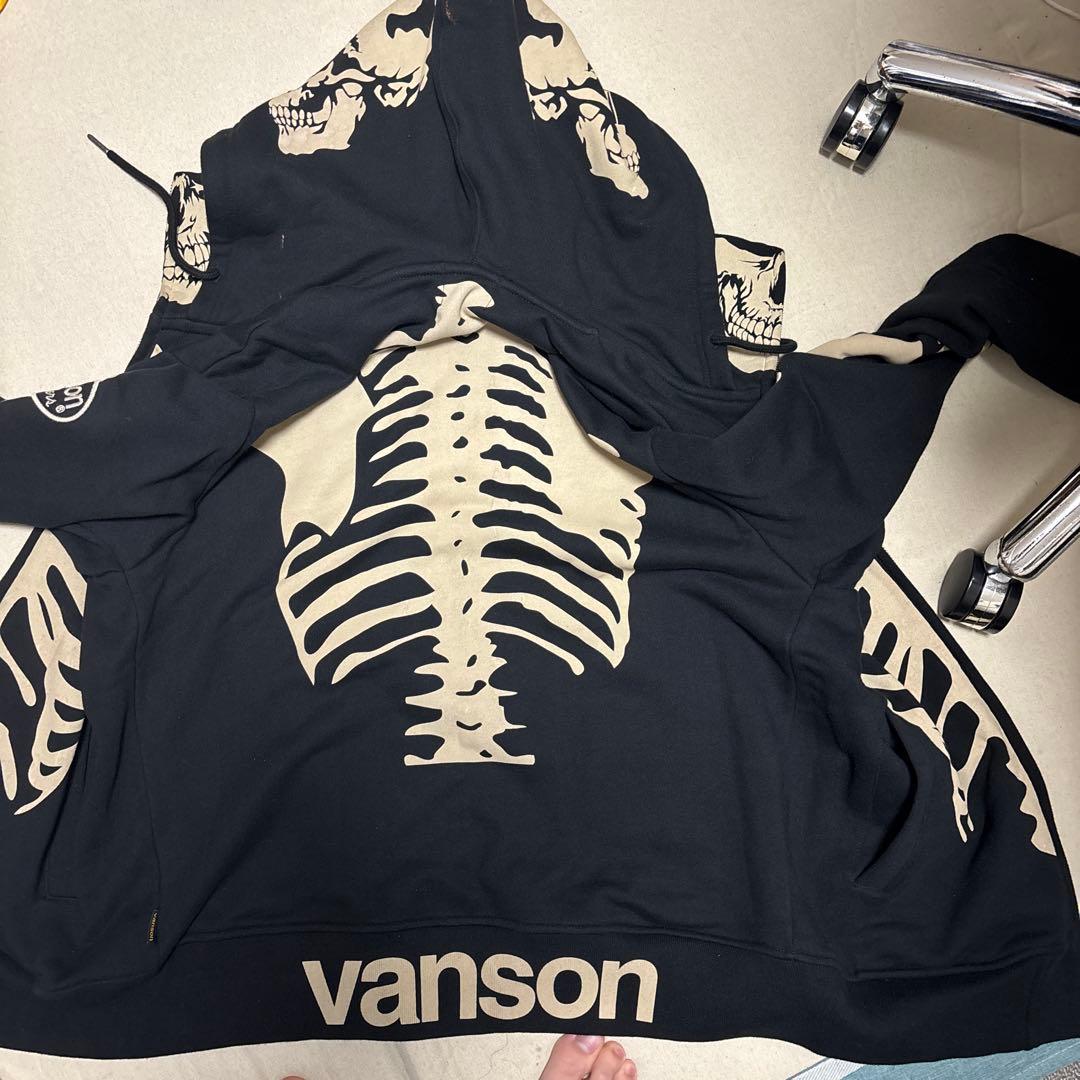 vanson ジップパーカー