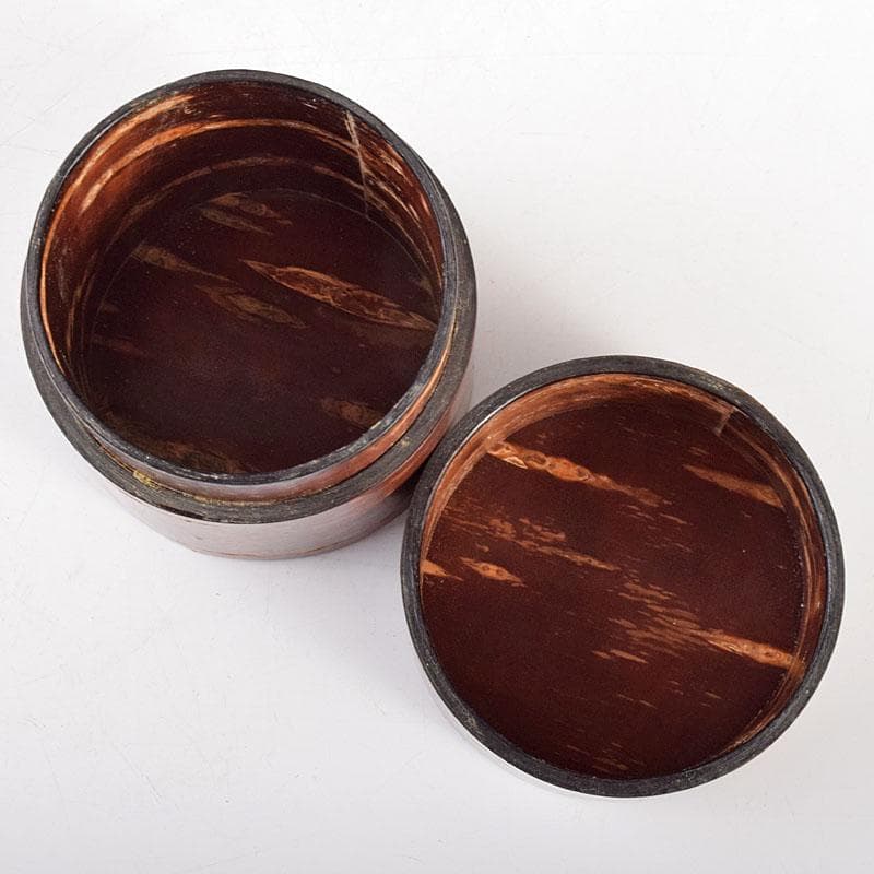 茶道具　越前塗師　中出松峰作　遠山桜蒔絵　桜皮中次　棗　共箱　V　R4973