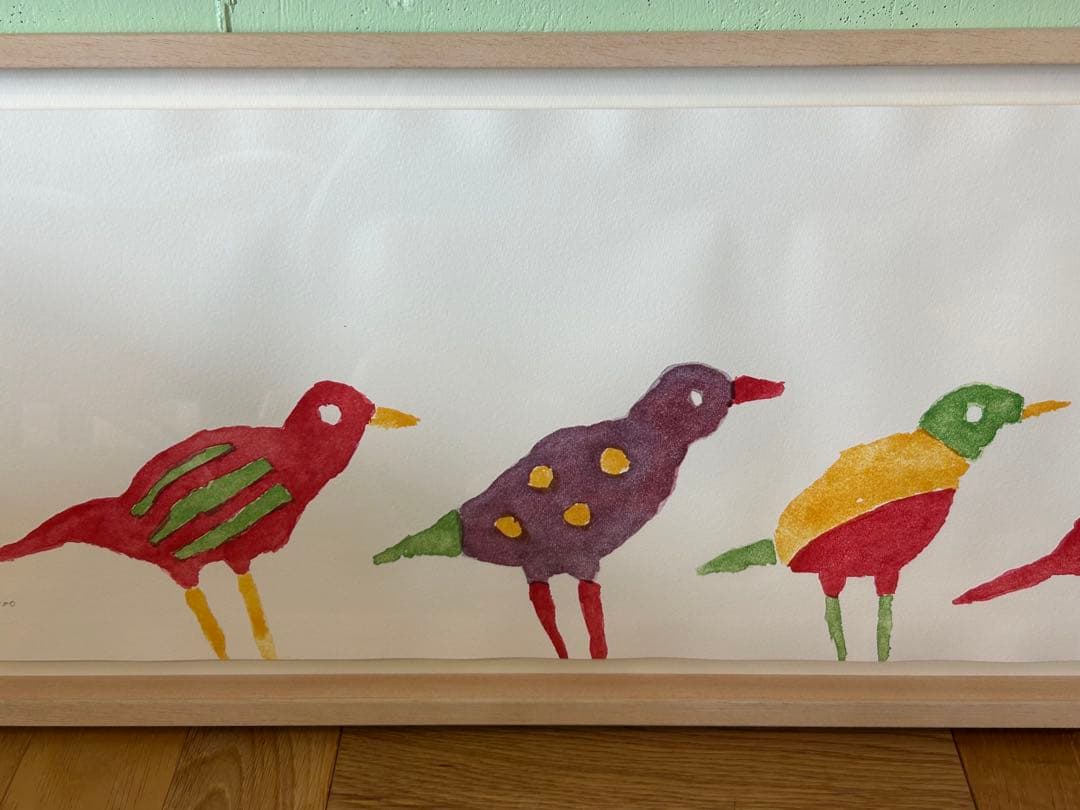 柚木紗弥郎作　『小鳥』