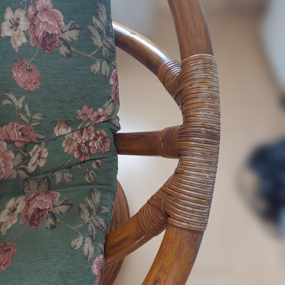 【九州限定】アジアン家具 回転椅子 ラタン ラウンドソファ エッグチェア ラタン