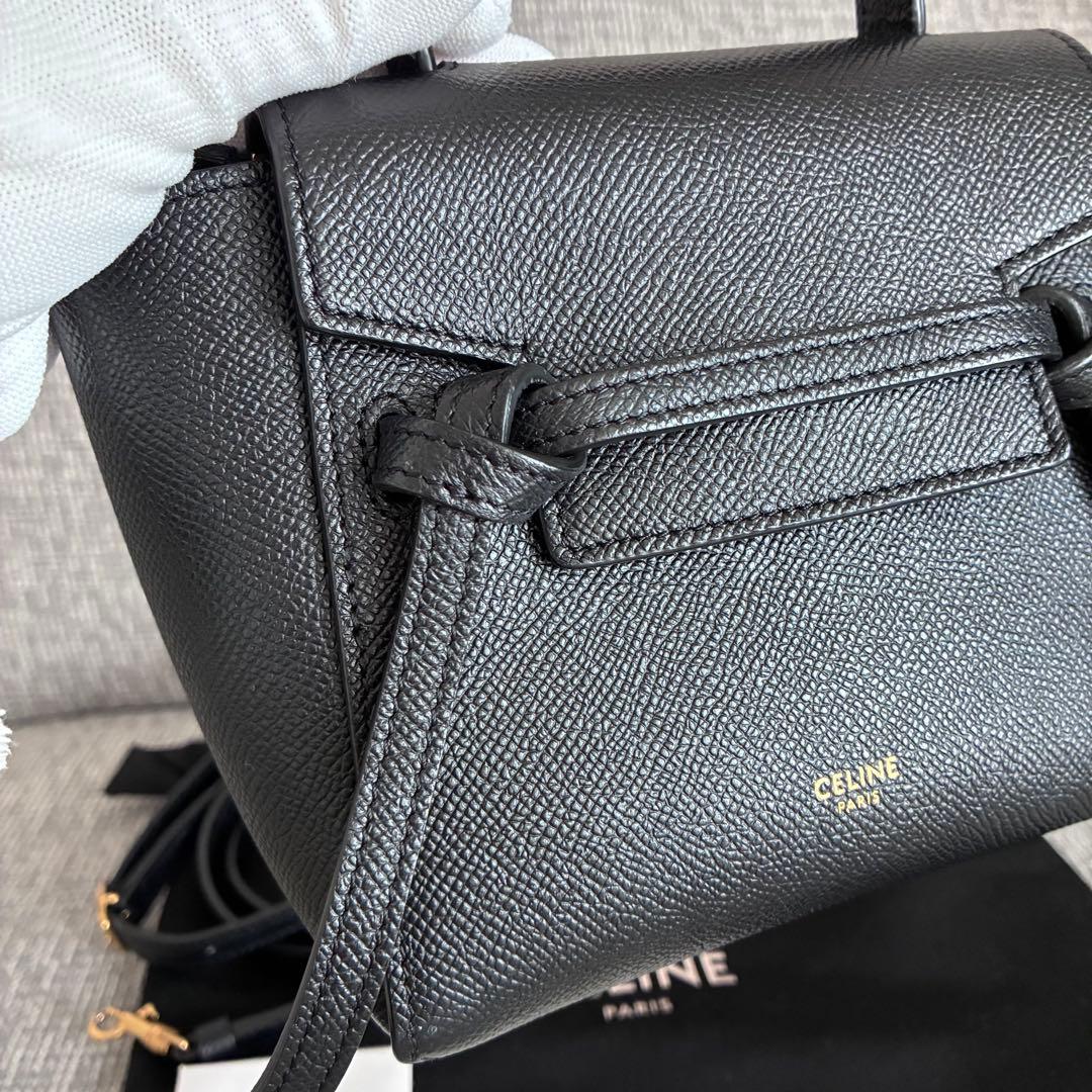 【正規品】【美品】CELINE セリーヌ ベルトバッグ ピコ ブラック
