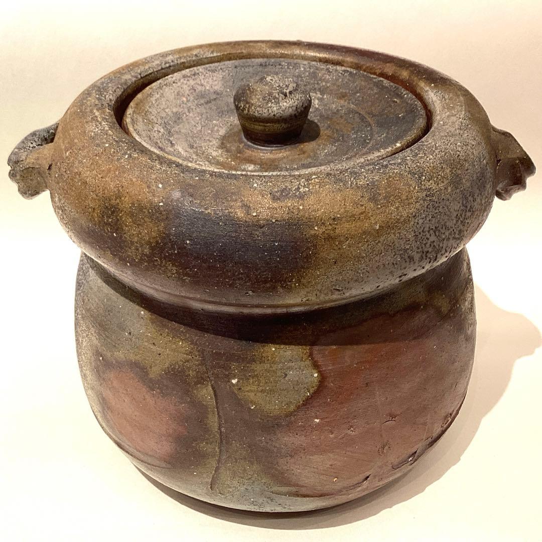 伊勢崎満作　備前水指