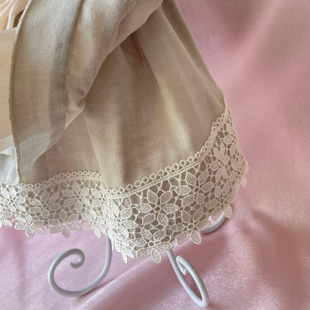 ナチュラル＆クラシカル　ペチコートワンピつけ襟付き　新色登場♡　犬服ハンドメイド